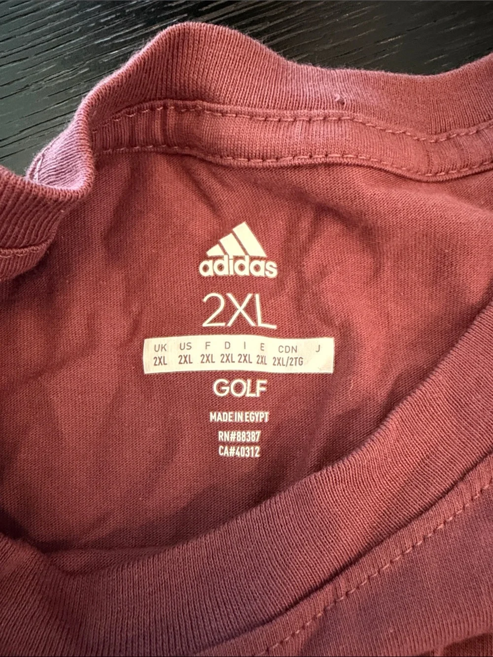 adidas Men's Dusty Rose Logo Short Sleeve Tee New with Tags!